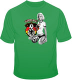 Germany Soccer Marilyn  T Shirt