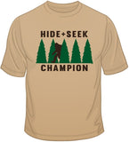 Hide & Seek Champion Bigfoot T Shirt