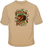 Flaming Pumpkin - Halloween  T Shirt