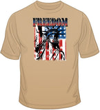 Freedom Flag w/ Lady Liberty T Shirt