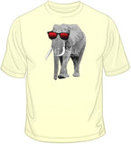 Elephant w/ Sun Glasses T Shirt