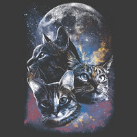 Space Cats Moon T Shirt