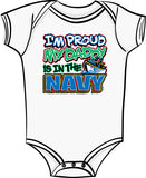 Proud of My Daddy - Navy T Shirt