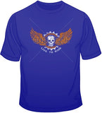 Live to Ride Skull Wings T Shirt