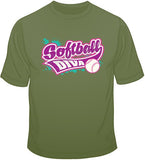 Softball Diva T Shirt