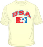 USA Distressed Soccer T Shirt
