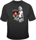 Germany Soccer Marilyn  T Shirt