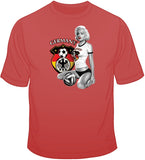 Germany Soccer Marilyn  T Shirt