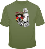 Germany Soccer Marilyn  T Shirt