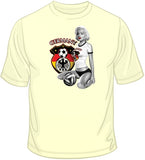 Germany Soccer Marilyn  T Shirt
