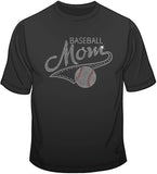Baseball Mom - Rhinestones T Shirt