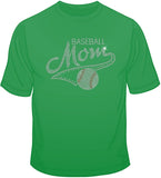 Baseball Mom - Rhinestones T Shirt
