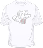 Baseball Mom - Rhinestones T Shirt