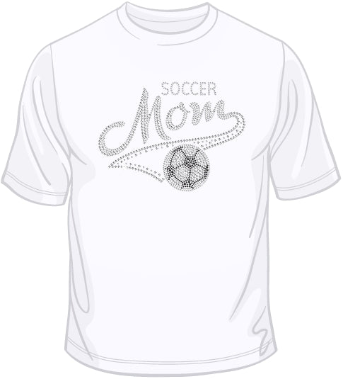 Soccer Mom - Rhinestones T Shirt