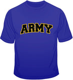 Army - Embroidered Patch T Shirt