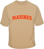 Marines - Embroidered Patch T Shirt