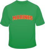 Marines - Embroidered Patch T Shirt