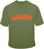 Marines - Embroidered Patch T Shirt