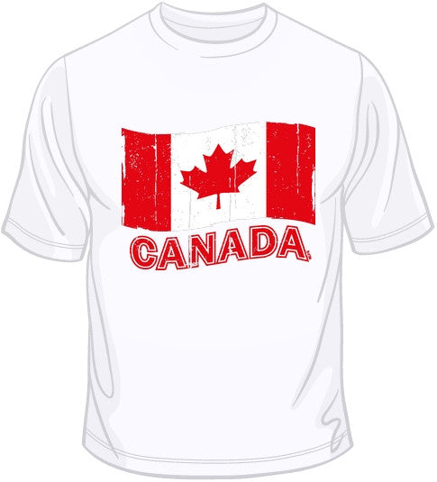 Women's Patriotic Canadian Flag Maple Leaf Graphic T-shirt Women's