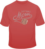 Softball Mom - Rhinestones T Shirt