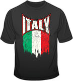 Italy Distressed Flag T Shirt