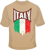 Italy Distressed Flag T Shirt