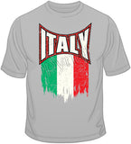 Italy Distressed Flag T Shirt