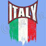 Italy Distressed Flag T Shirt