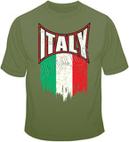 Italy Distressed Flag T Shirt