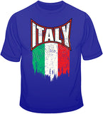 Italy Distressed Flag T Shirt