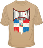 Dominican Republic Distressed Flag T Shirt