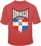 Dominican Republic Distressed Flag T Shirt
