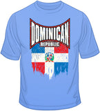 Dominican Republic Distressed Flag T Shirt