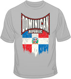 Dominican Republic Distressed Flag T Shirt