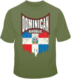 Dominican Republic Distressed Flag T Shirt