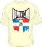 Dominican Republic Distressed Flag T Shirt