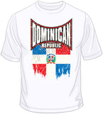 Dominican Republic Distressed Flag T Shirt