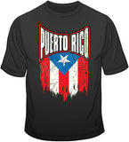 Puerto Rico Distressed Flag T Shirt
