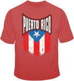 Puerto Rico Distressed Flag T Shirt