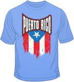 Puerto Rico Distressed Flag T Shirt