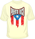 Puerto Rico Distressed Flag T Shirt