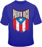 Puerto Rico Distressed Flag T Shirt