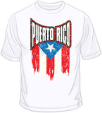 Puerto Rico Distressed Flag T Shirt