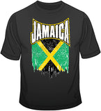 Jamaica distressed Flag T Shirt