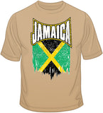 Jamaica distressed Flag T Shirt