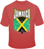 Jamaica distressed Flag T Shirt