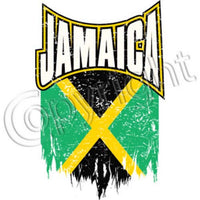Jamaica distressed Flag T Shirt