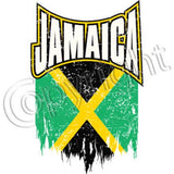 Jamaica distressed Flag T Shirt