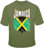Jamaica distressed Flag T Shirt