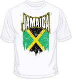 Jamaica distressed Flag T Shirt